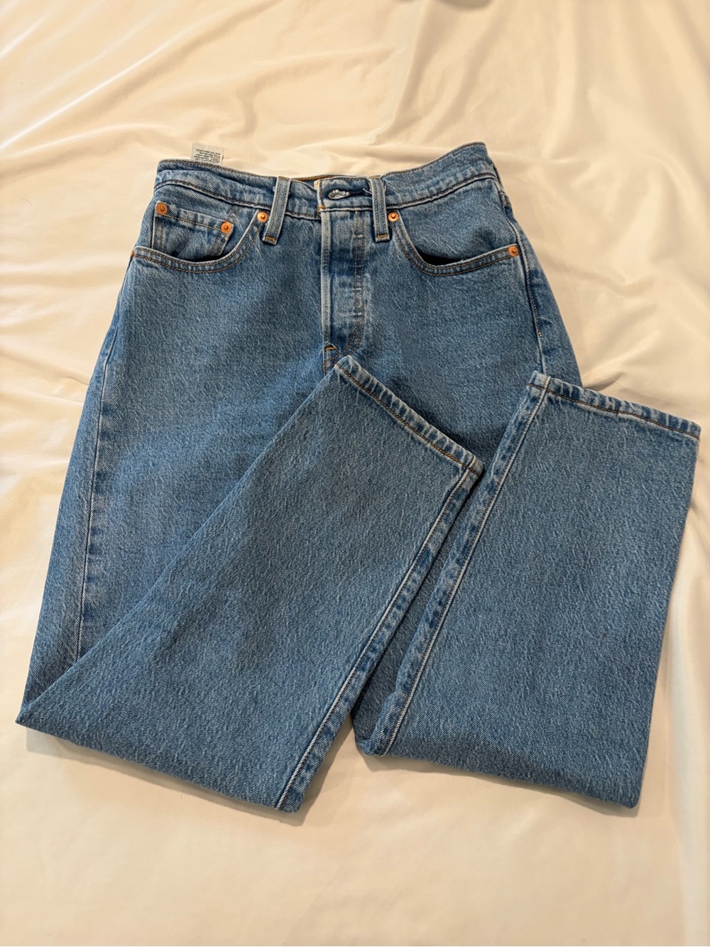 Levi 501 crop jeans